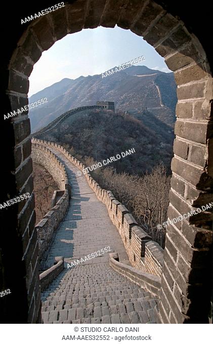 Great Wall, Grande Muraglia, Mutianyu (1260M), 90 Km North Of Beijing (Peking), China, Unesco Heritage 1987
