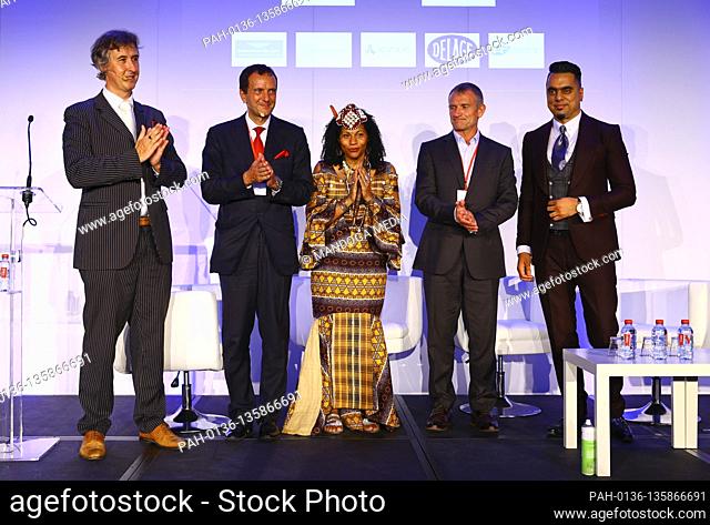 Monaco, Monte Carlo - Sepbember 24, 2020: CC Forum Monaco: Investment in Sustainable Development with Her Royal Highness Queen Diambi Kabatusuila Tshiyoyo Muata...