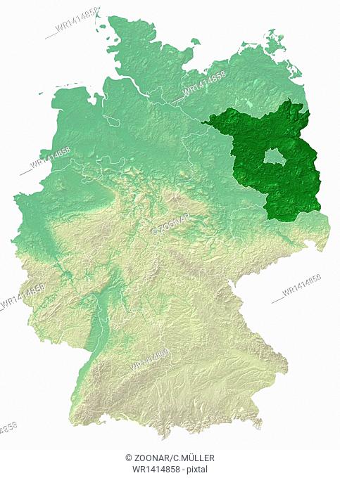 relief map brandenburg