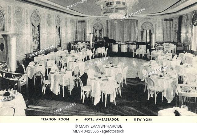 Trianon Room in the Hotel Ambassador on Park Avenue and 51st Street, New York City, America