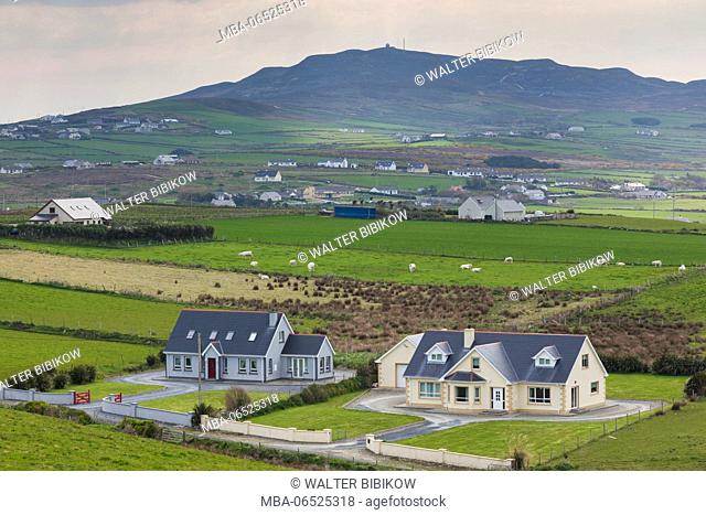 Ireland, County Donegal, Inishowen Peninsula, Malin Head, Ballygorman, house