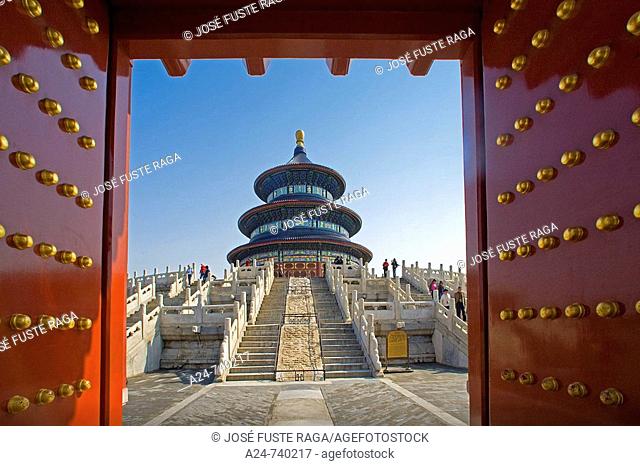 Qinian Hall (Hall of Prayer for good harvest) in Temple of Heaven, Beijing. China