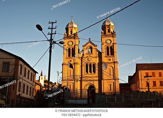 Ambozantany cathedral at Fianarantsoa upper town ( Madagascar)