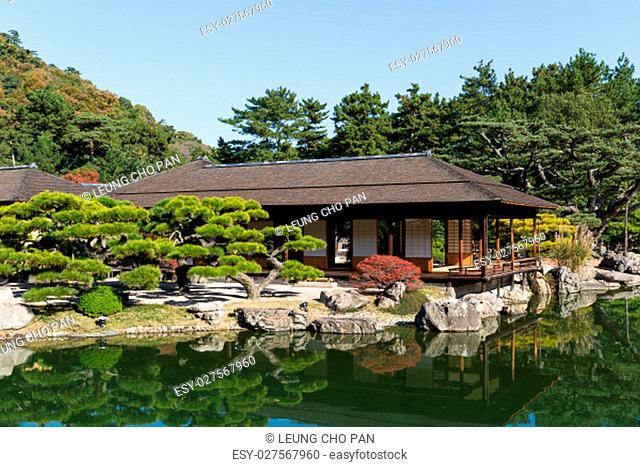 Traditional Japanese Ritsurin Garden