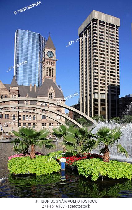 Canada, Ontario, Toronto, Nathan Phillips Square, Old City Hall