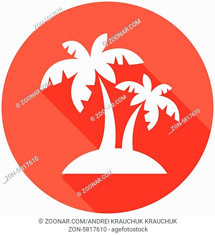 Travel Flat Icon with Shadow. Vector Pictogram. EPS 10