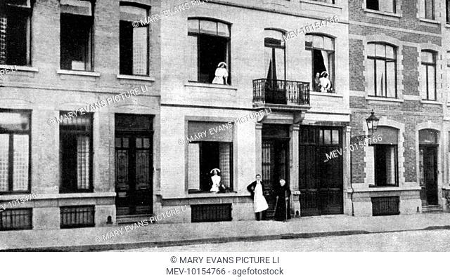 Edith Cavell's house and nursing institution in the rue de la Culture, Brussels