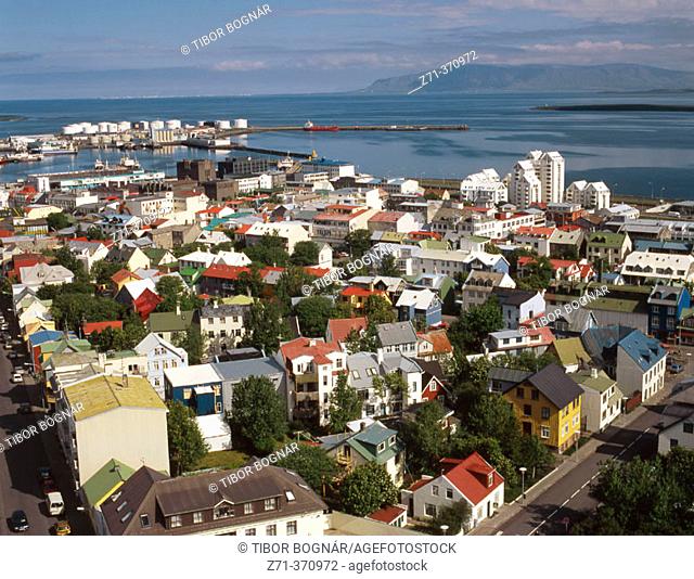 General view on Reykjavik. Iceland