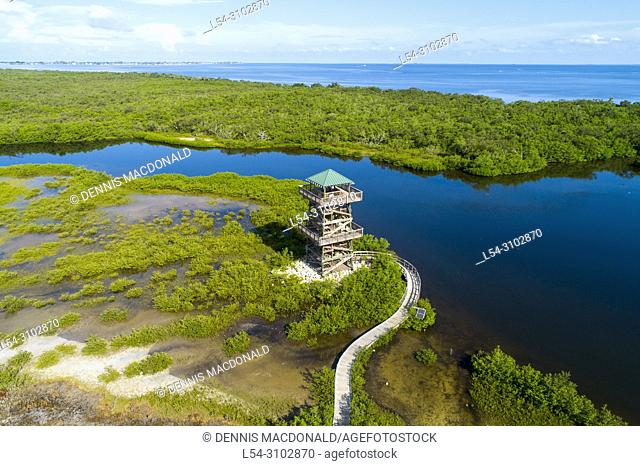 Robinson Preserve Bradenton, A 487-acre mosaic of mud flats, mangrove swamps, beaches and observation tower along with many hiking and biking trails and a...
