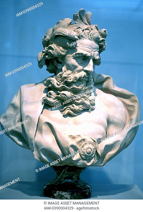 Neptune, god of the oceans  From an antique bust
