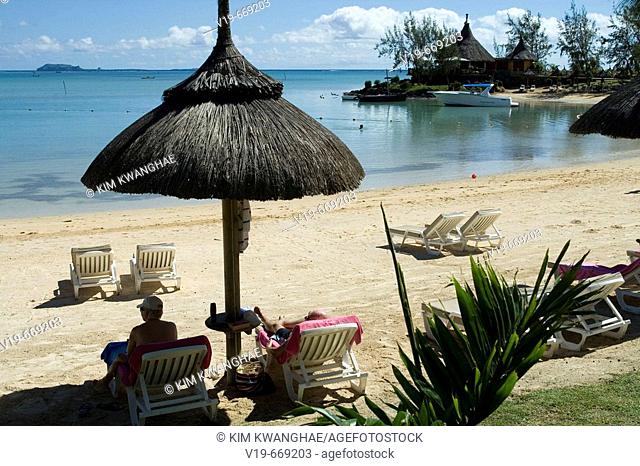 Beach on Tropical Island, Mauritius