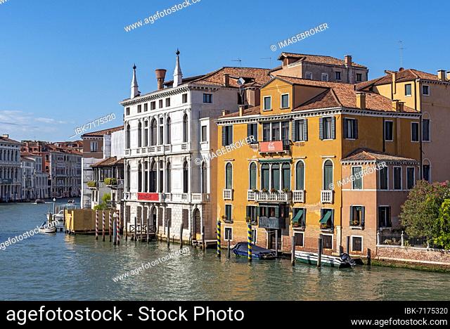 Palazzo Giustinian Lolin and Palazzo Franchetti and Grand Canal, Venice, Italy, Europe