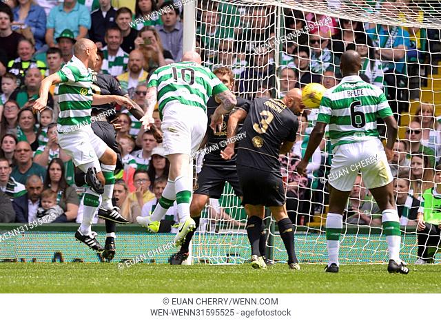 Charity match held at Celtic Park between Henrik's Heros vs Lubo's Legends Featuring: Henrik Larsson Where: Glasgow, United Kingdom When: 28 May 2017 Credit:...