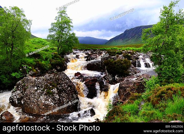 Glen Etive Valley, Highlands, Scotland, United Kingdom, Europe