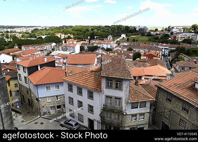 Viseu city seen from historical center. Centro, Portugal