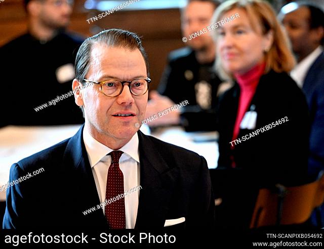 Prince Daniel at the Crown Princess Couple's Foundation's seminar ""Faith in the future and trust among young people"", at the Royal Palace in Stockholm, Sweden