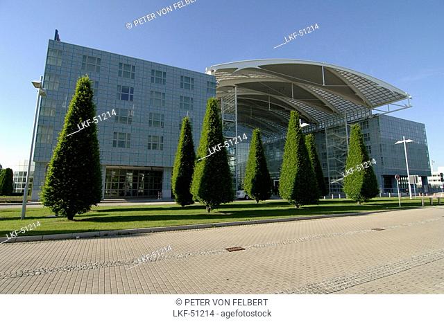 View at the entrance of Franz Joseph Strauss Airport, Munich, Bavaria, Germany