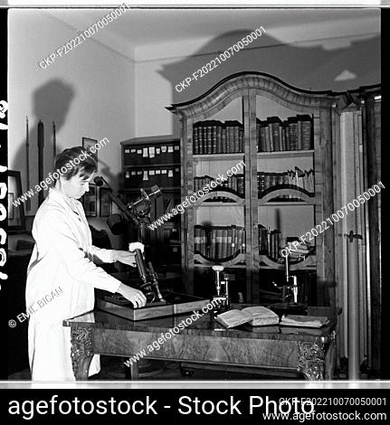***FEBRUARY 2, 1965 FILE PHOTO***The Mendel Museum prepare new exposition about Gregor Johann Mendel ""Father of Genetics"" in former Augustinian monastery in...