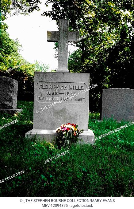 Florence Mills grave at Woodlawn Cemetery, Bronx, New York USA. Photographer: Bill Egan. Florence Mills (1896-1927) singer and dancer who became a major star of...