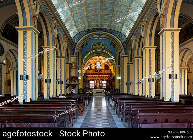 The nave of the Catedral de Nuestra SeÃ±ora de la AsunciÃ³n, Santiago de Cuba, Cuba