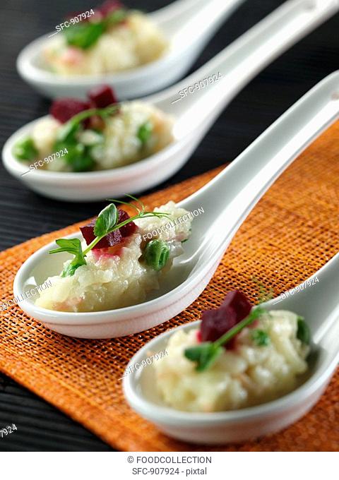 Spoonfuls of Ham and Pea Risotto