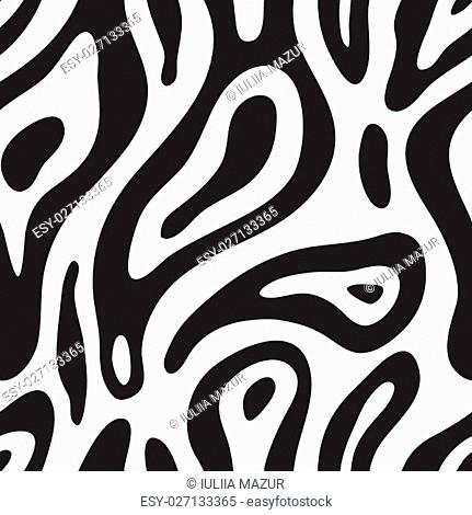 Universal seamless abstract pattern doodle geometric lines in retro memphis style, fashion 80-90s, black, white color. It can be used in printing
