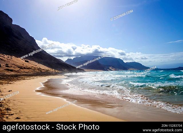 Baia das Gatas beach on Sao Vicente Island, Cape Verde, Africa
