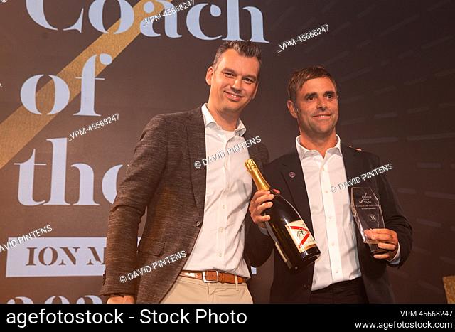 Coach Craig Fulton coach of the year pictured during a ceremony to award the 'Golden Sticks' (Gouden Sticks - Sticks d'Or) for the best players of the 2021-2022...