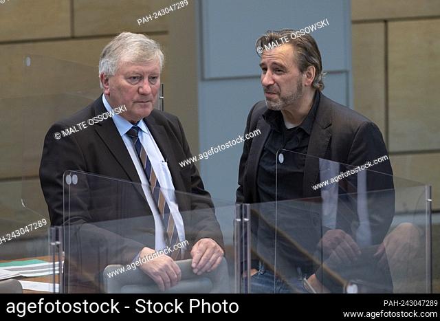 left to right Helmut SEIFEN, AfD parliamentary group, Nic VOGEL, AfD parliamentary group, election of a president of the constitutional court for the state of...