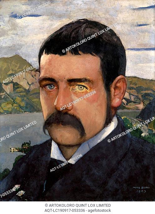 Self-portrait, 1905, oil on mahogany, 41 x 32.5 cm, signed and dated lower right: MAX BURI, 1905, Max Buri, Burgdorf/BE 1868–1915 Interlaken/BE