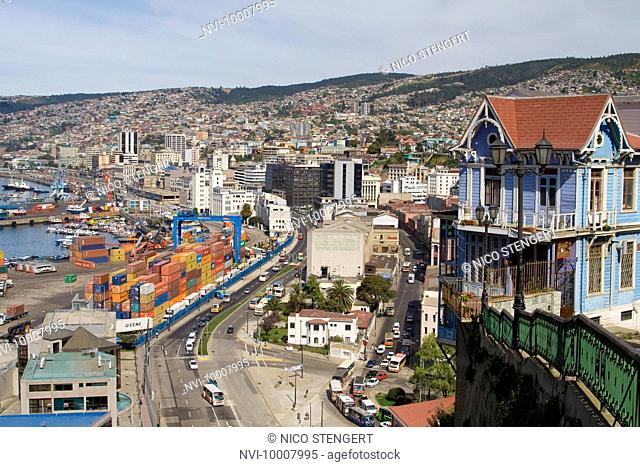 View of Valparaiso, Chile, Suedamerika