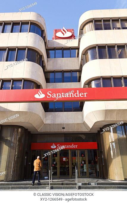 Branch of Banco Santander, Malaga, Spain