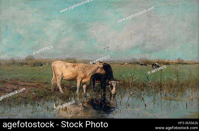 Maris Willem - Cows at Pasture - Dutch School - 19th Century