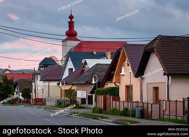 Gothic church in the village of Slovenske Pravno, Slovakia