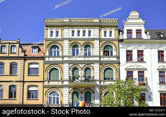 Old buildings, Schillerstraße, Cottbus, Brandenburg, Germany, Europe