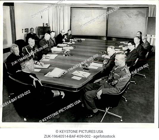 May 14, 1964 - New Defence Operations Room: The Chiefs of Staff have now moved in to the new Defence Operations Room in Whitehall