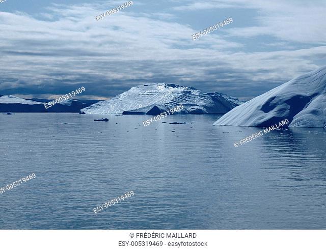 Iceberg, Greenland west coast in summer