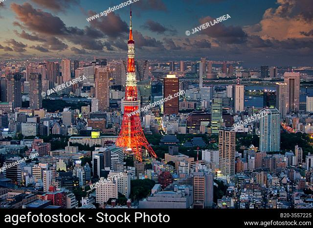 Tokyo Tower, Tokyo City View, Roppongi Hills Mori Tower, Tokyo, Japan