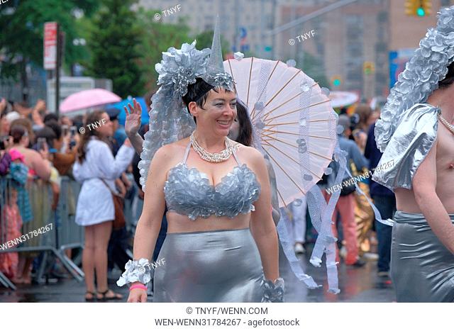 2017 Mermaid Parade in Coney Island Featuring: Atmosphere Where: Manhattan, New York, United States When: 18 Jun 2017 Credit: TNYF/WENN.com