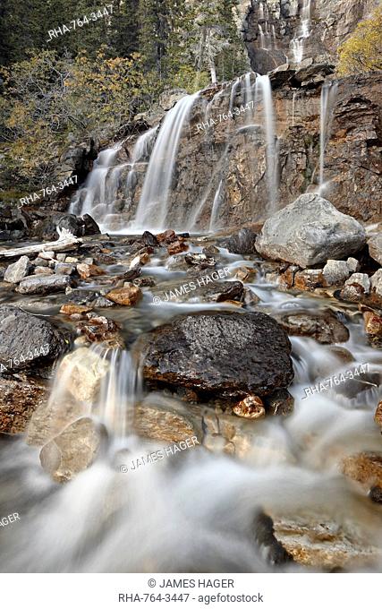 Tangle Falls, Jasper National Park, UNESCO World Heritage Site, Alberta, Canada, North America