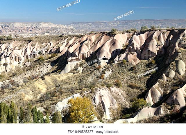 Rock Formation in Cappadocia, Nevsehir City, Turkey