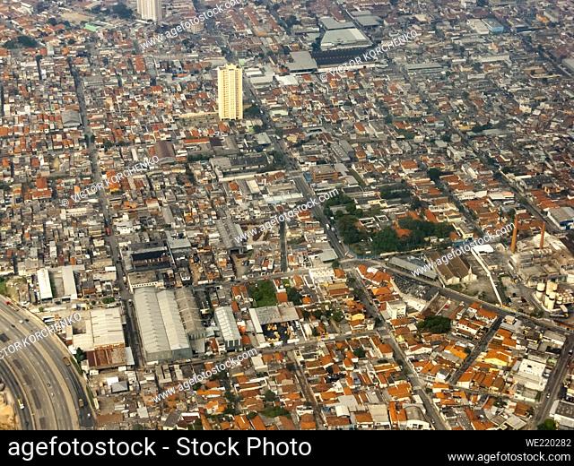 Aerial view of Sao Paulo, Brazil