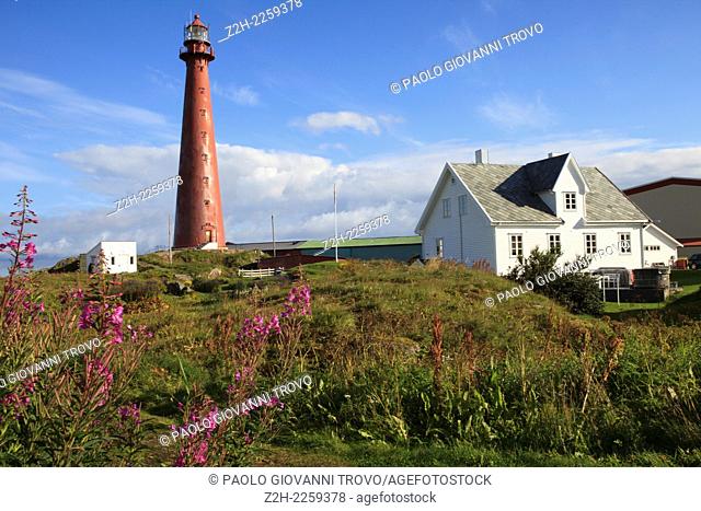 Andenes Lighthouse, Vesteralen, Vesterålen, Nordland, Norway, Scandinavia, Europe