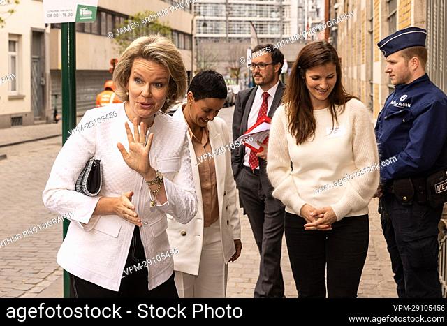 Queen Mathilde of Belgium pictured during a 'Sustainable Value Chains. From legislation to action' event organised by The Shift