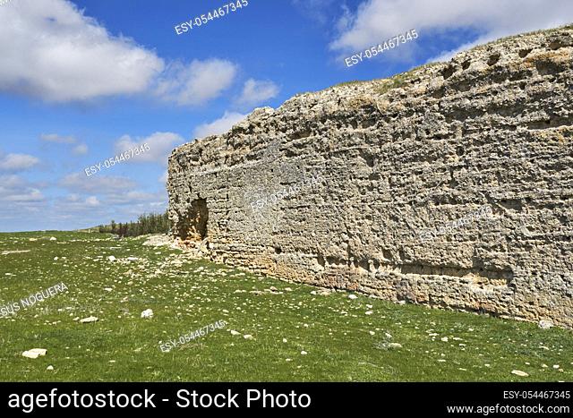 remains of the Roman wall in Osuna, Seville. Spain