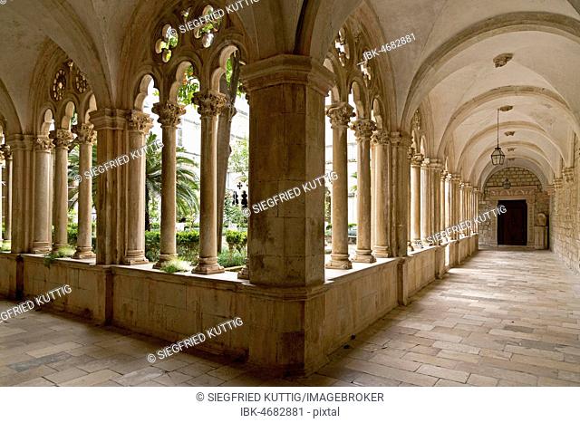 Arcade, Dominican Monastery, Old Town, Dubrovnik, Croatia