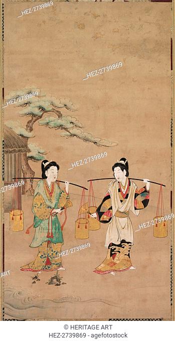 Scene from a Noh Play, early 18th century. Creator: Unknown