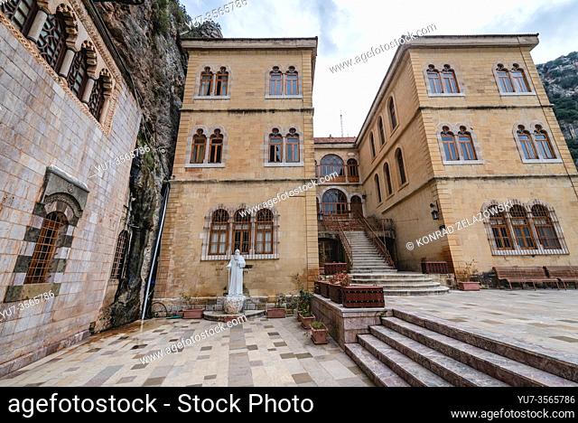Monastery of Saint Anthony the Great also called Qozhaya Monastery in Kadisha Valley - Holy Valley in North Governorate of Lebanon