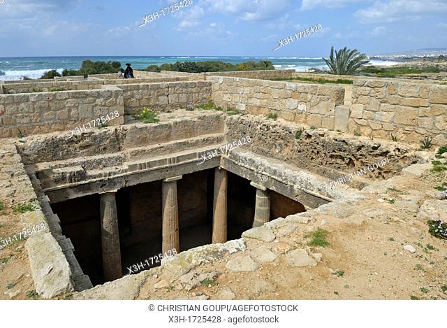 Tombs of the Kings, Paphos, Cyprus, Eastern Mediterranean Sea island, Eurasia