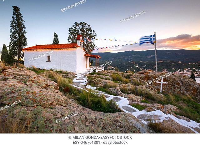 Saint Athanassios church in Chora of Poros island, Greece.